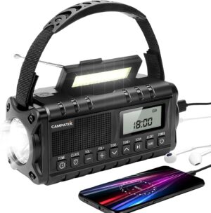 Kurbelradio mit Solar & Handku...