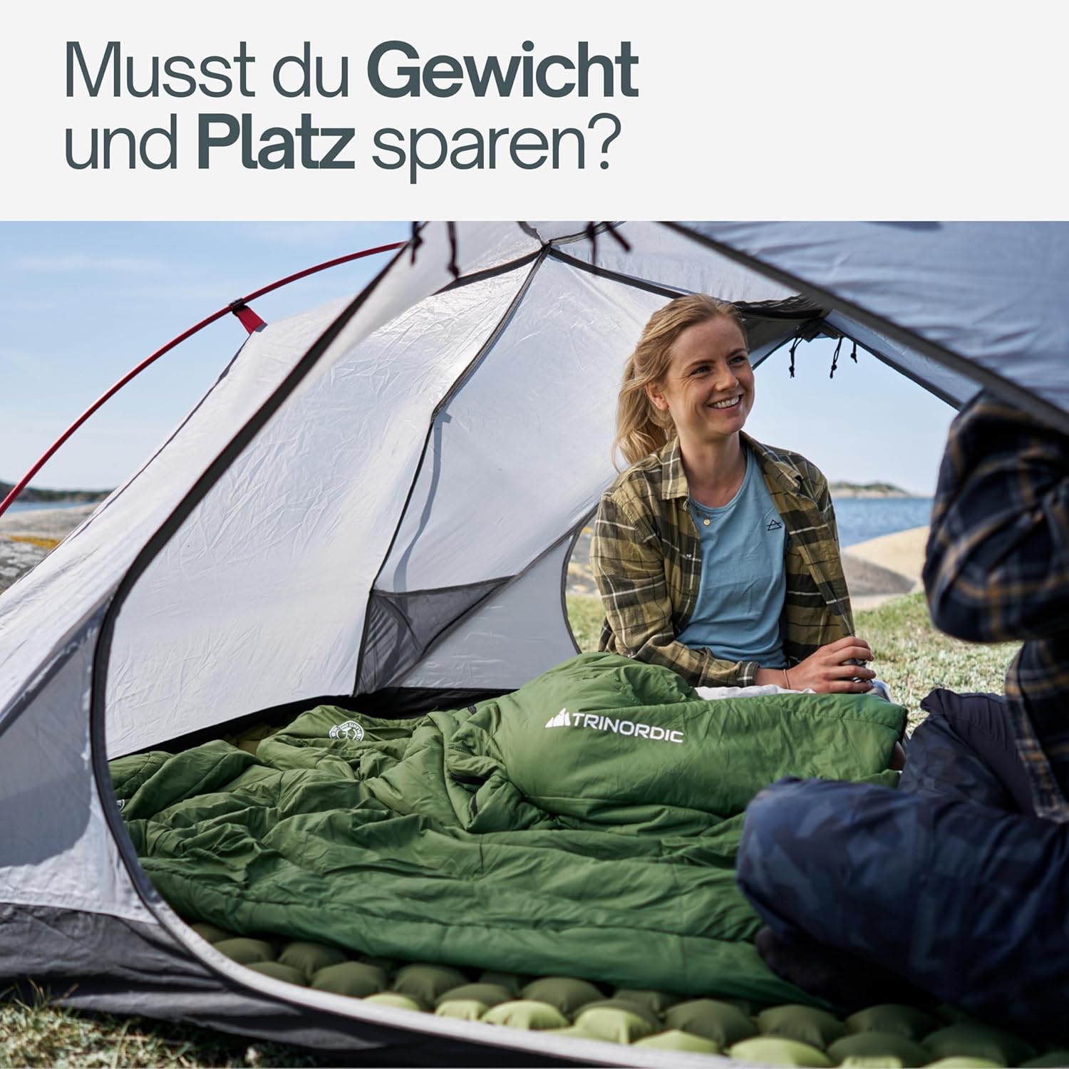 Trinordic Ultraleichter Sommerschlafsack – Mumienschlafsack für Erwachsene, kompakt und leicht, ideal für Camping, Wandern, Trekking und Radfahren – Bild 2