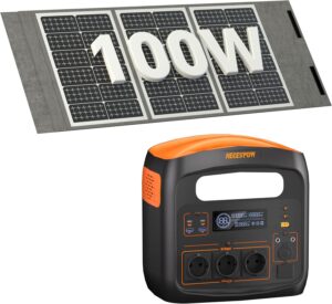 Tragbares Kraftwerk mit 100 W Solar...