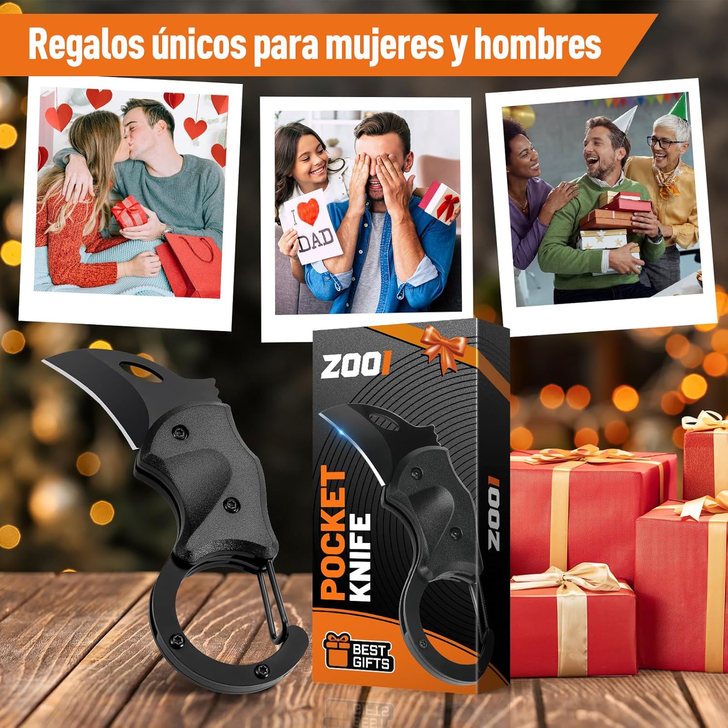 ZOOI Geschenke für Männer, Messer Outdoor Multitool Taschenmesser Klappmesser, Geburtstagsgeschenk Gadgets für Männer Geschenke, Gadgets für Männer Geschenke Jubiläumsgeschenk für Ihn – Bild 6
