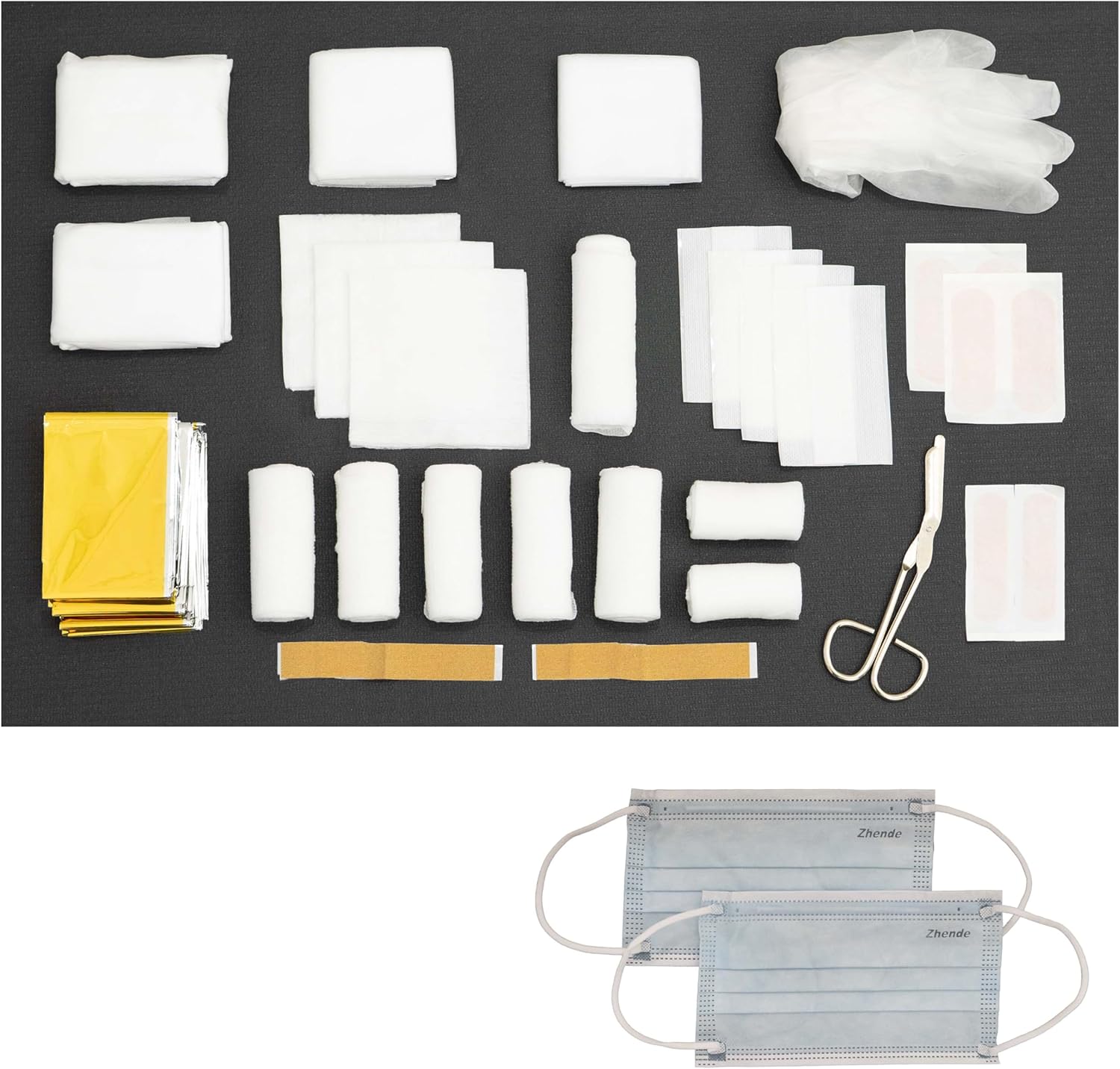 Petex 43930004 DIN 13164 schwarzer Verbandsbeutel, Inhalt – Bild 4