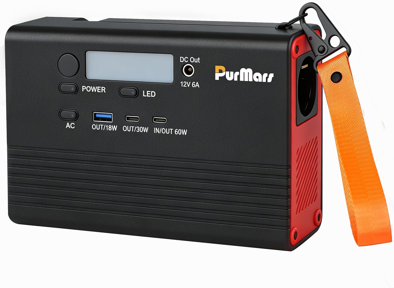 Tragbares Kraftwerk, 28800 mAh/92 Wh Powerbank mit 230 V AC-Ausgang, unterstützt 60 W PD-Schnellladung, 1,2 kg leichtes Design, geeignet für Flugzeuge, geeignet für Camping, Reisen und