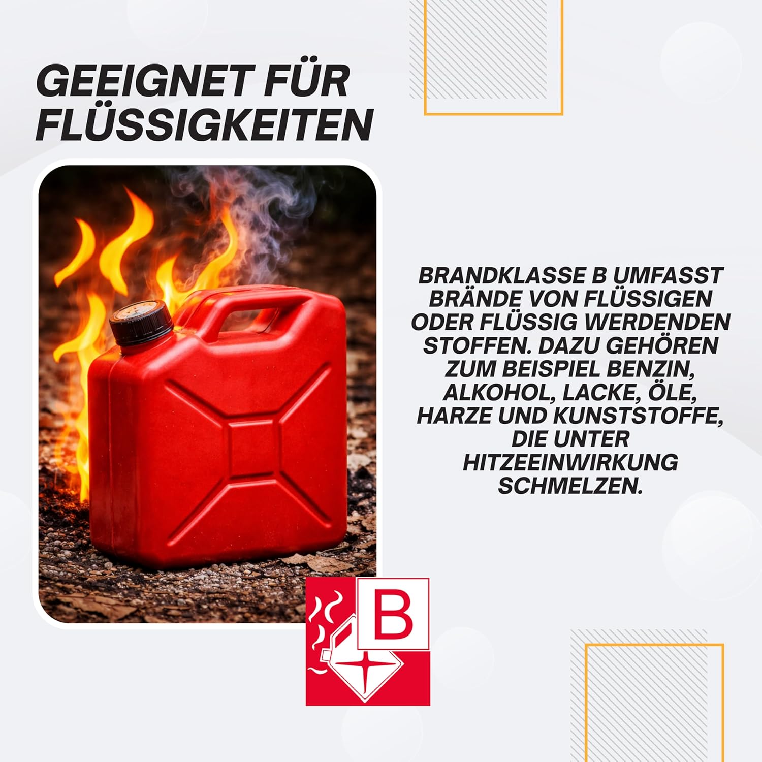 3 x 6 kg Pulverlöscher, Feuerlöscher, Autolöscher, ABC-Pulver, Pulverfeuerlöscher mit Halterung und Prüfplatte – Bild 8