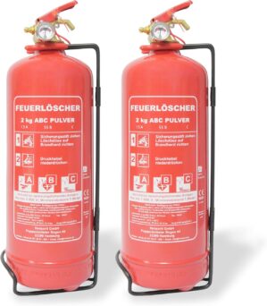 Feuerlöscher für Zuhause, 2 x 2 k...