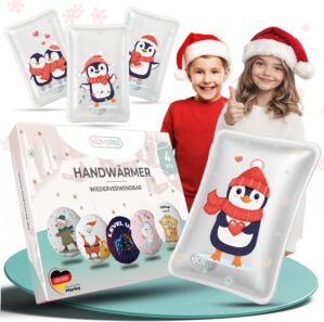 KIDVERSE Kinder Handwärmer 4er Set...