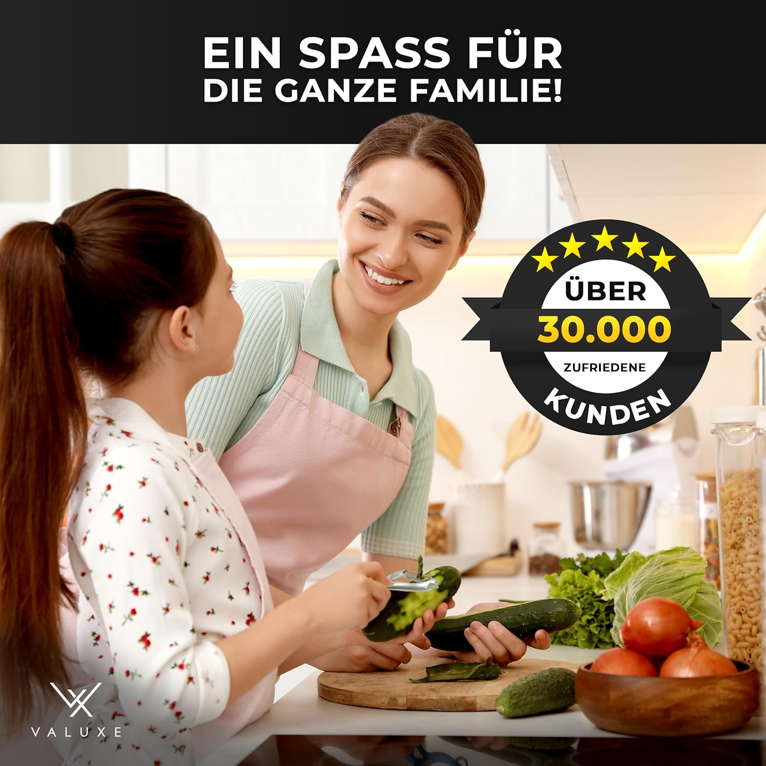 VALUXE Schäler mit scharfer Edelstahlklinge und rutschfestem Griff – professioneller Y-Schäler für präzises Schälen – Kartoffelschäler, Gemüseschäler, Spargelschäler, Universalschäler – Bild 7