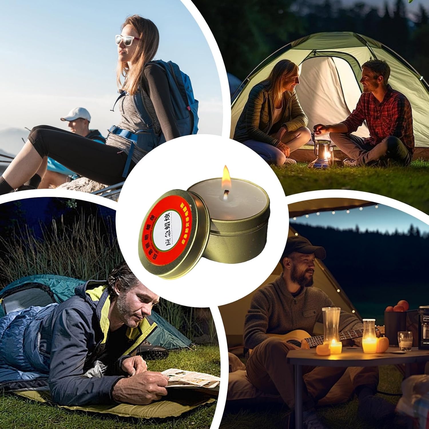 20 Stück Notfallkerzen in Blechdosen, Brenndauer, Notfallkerze bei Stromausfall, winddicht, rauchfreie Kerzen für Zuhause, Black-Out-Camping (30 Stunden Brenndauer) – Bild 6