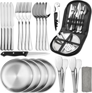 Campinggeschirr-Set für 4 Personen...