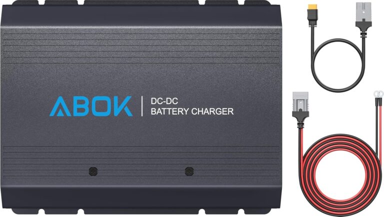 ABOK Acs500 500W DC-DC-Ladegerät für Kraftwerk, Auto, Wohnmobil und Außenbereich | Über Lichtmaschine schnellladen, bis zu 6x schneller als Zigarettenanzünder, ideal für Vanlife, Camping und Reisen im Camper
