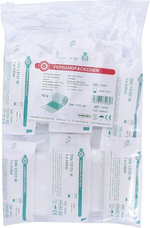 10x Pack Erste-Hilfe-Set Verbandska...