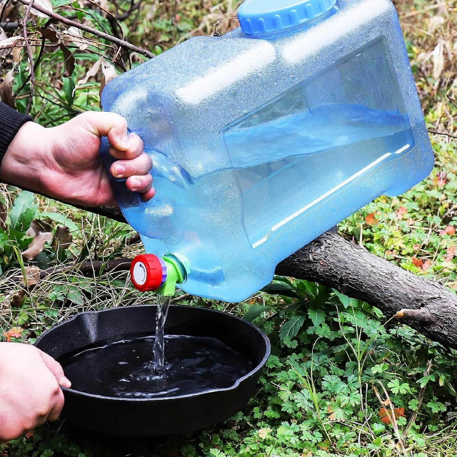 Trintion Wasserkanister mit Wasserhahn und Schraubdeckel, Wasserbehälter, Trinkwasserbehälter, Wassertank für Wandern, Camping, Picknick, Wohnwagen – Bild 6