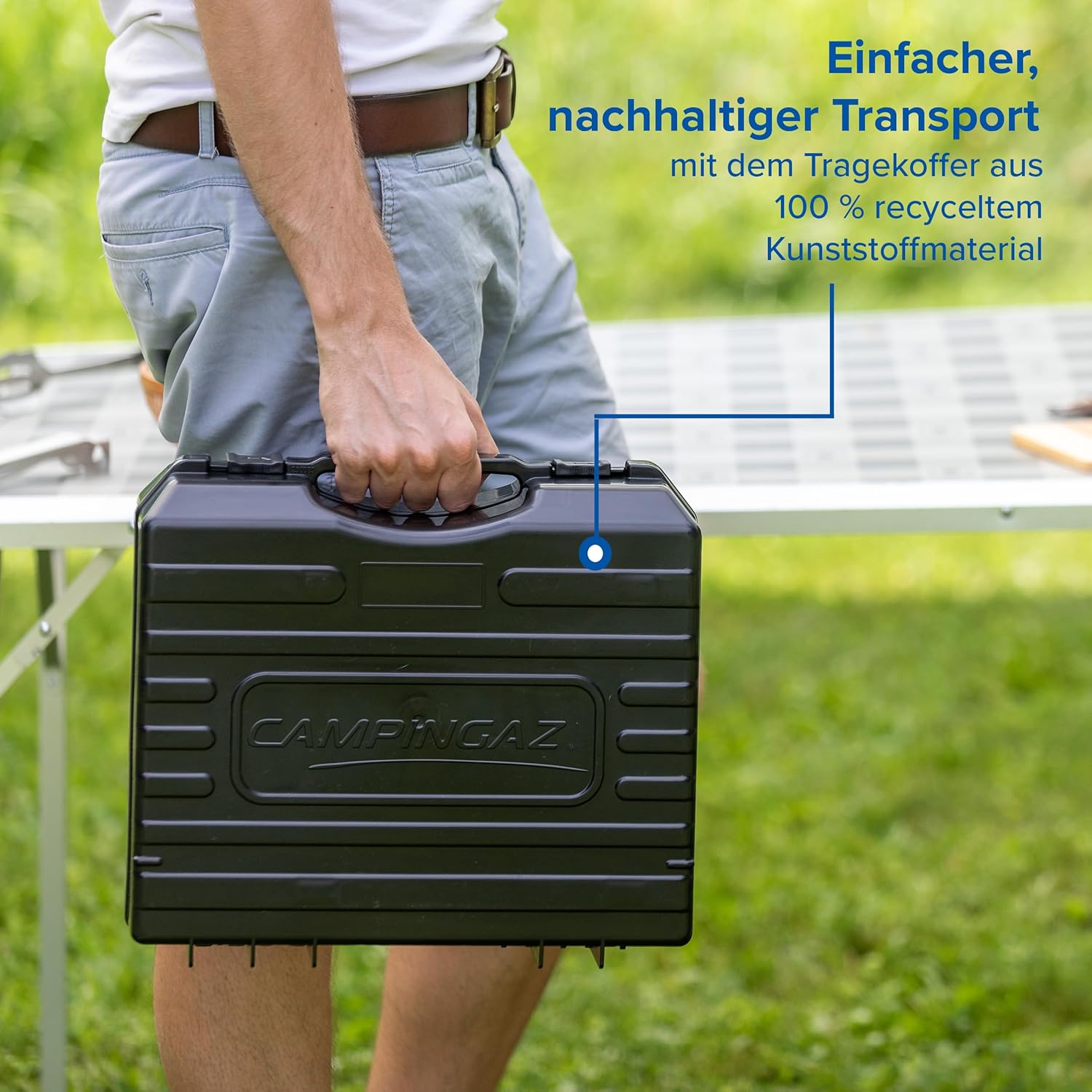 Campingaz Camp Bistro DLX, kompaktes Outdoor-Gas/Gaskartuschen/Campingkocher, Camp Bistro DLX, 1 Glühbirne, 2200 Watt, mit Überhitzungsschutz und Tragetasche – Bild 4
