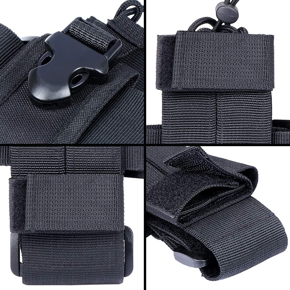 Funkgeräthalter Walkie Talkie, Funkgerät-Holstertasche, Molle-Tasche, taktische Walkie-Talkie-Tasche, Funkgerät-Holstertasche für Motorola-Funkgeräte für GPS-Telefone, Militär, Jagd, Camping – Bild 5