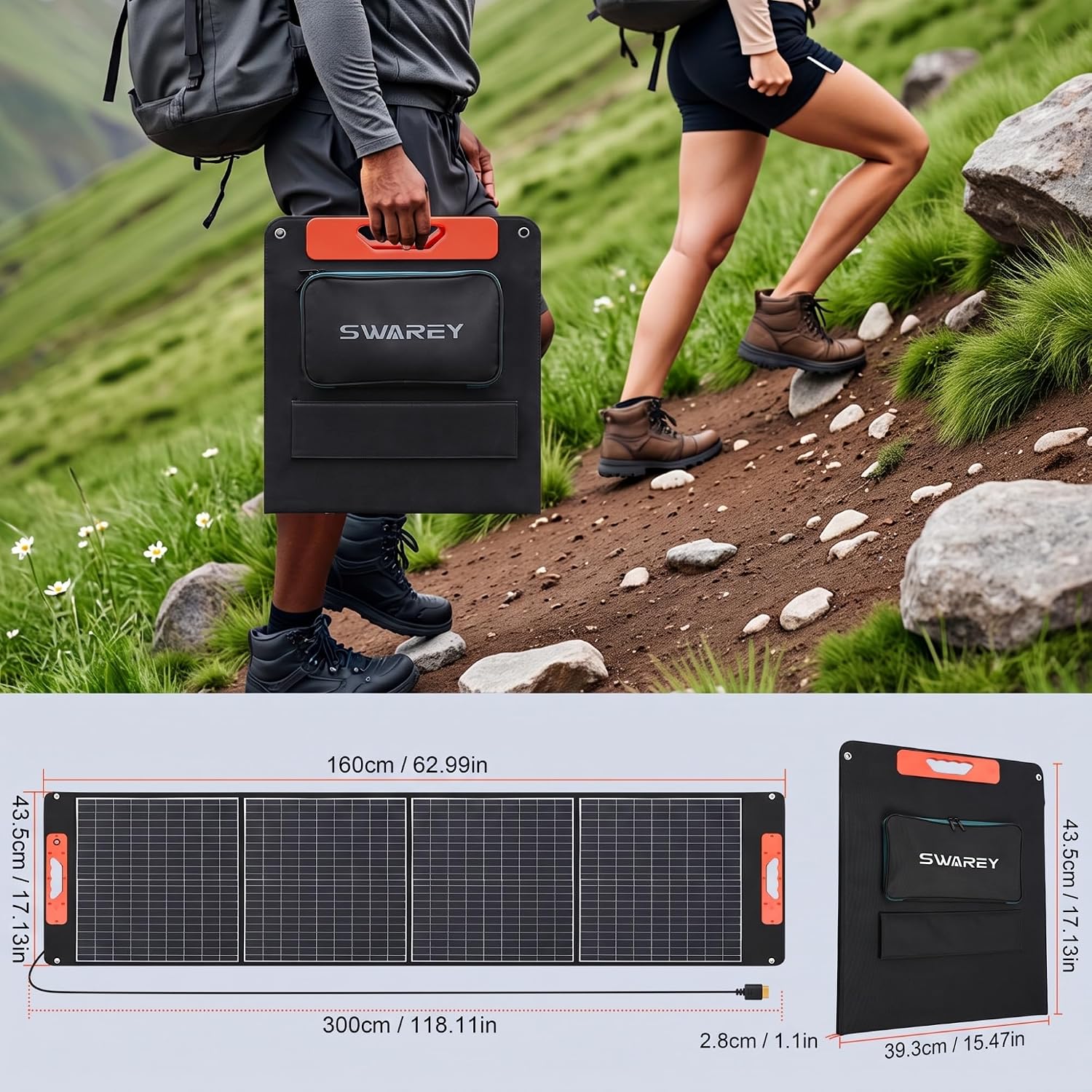 Tragbare Power Station S550 mit 100 W Solarpanel, 555 Wh Solargenerator, 550 W (1100 W Spitze) Wechselstrom, 140 W bidirektionale Schnellladung USB-C, Notstromgenerator für Outdoor-Camping-Wohnmobile | 550 W (1100 W Spitze) Wechselstrom, 140 W bidirektionale Schnellladung USB-C, Notstromgenerator für Camping-Wohnwagen-Haus im Freien – Bild 7