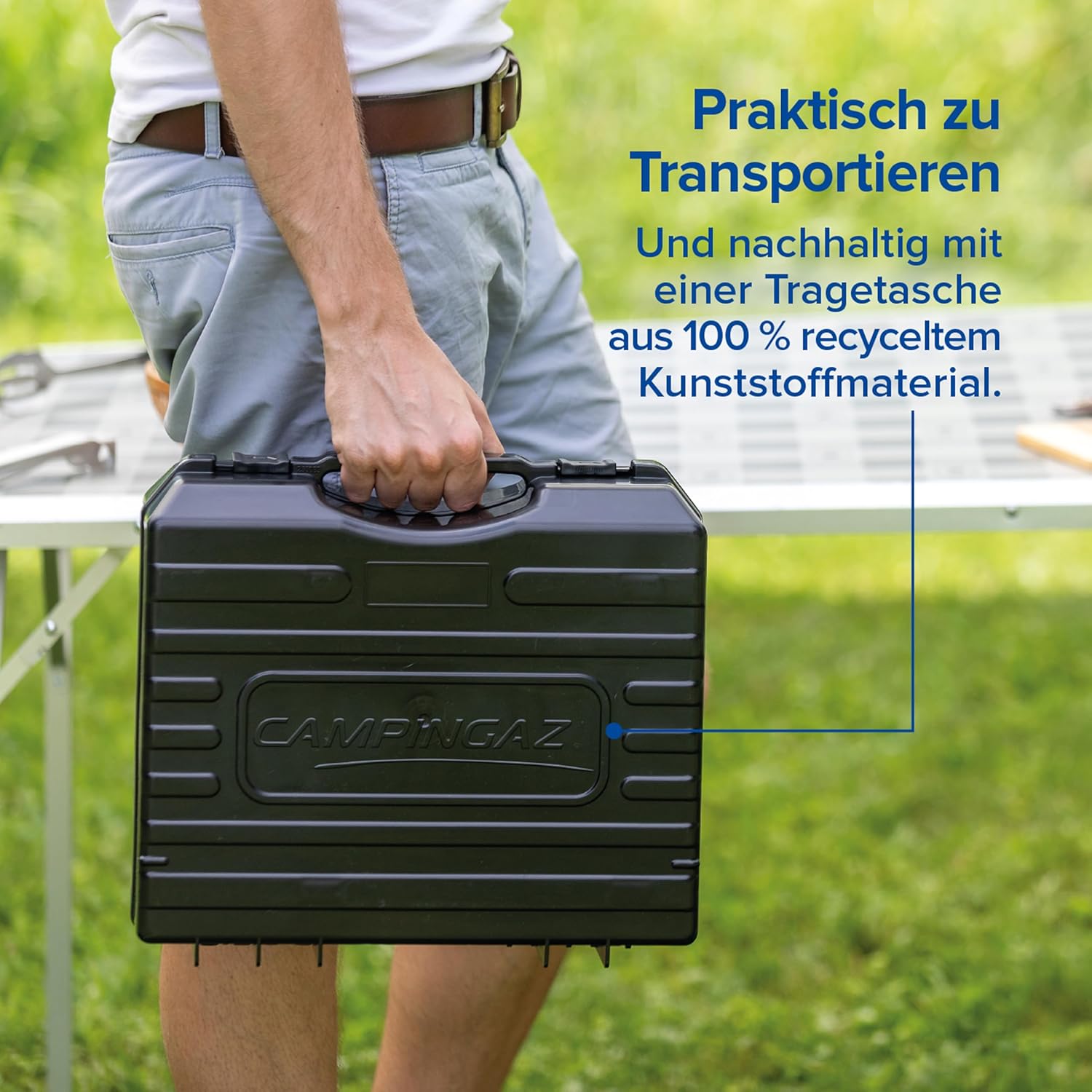 Campingaz Camp'Bistro DLX Stopgaz Campingkocher, Blau – Bild 8