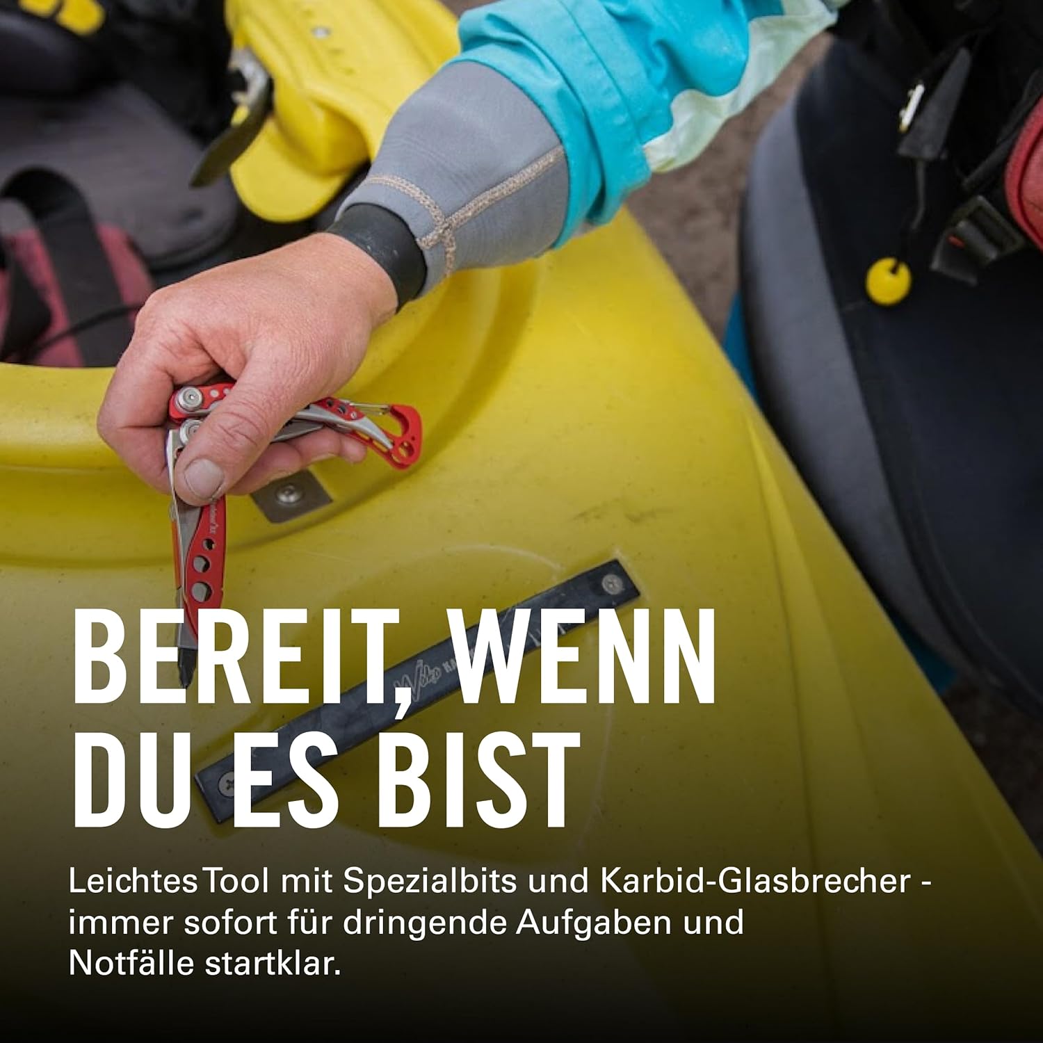 Leatherman SKELETOOL RX Taschenwerkzeug für Rettung, Rettungssanitäter und Feuerwehrmann, Rot – Bild 3