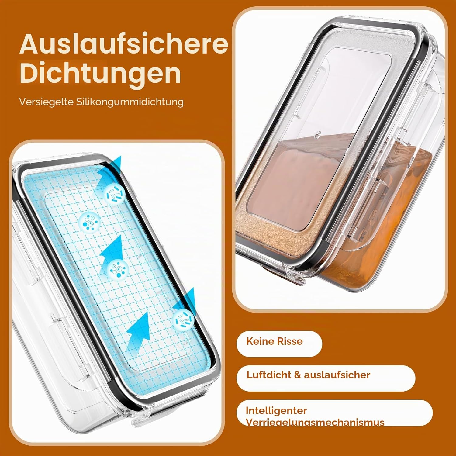 KEMETHY Frischhaltedosen mit Deckel, 40-teiliges Vorratsbehälter-Set (20 Behälter & 20 Deckel), Meal-Prep-Boxen, auslaufsichere Aufbewahrungsbox mit Deckel Küche mit Etiketten und Markierungsstift – Bild 3