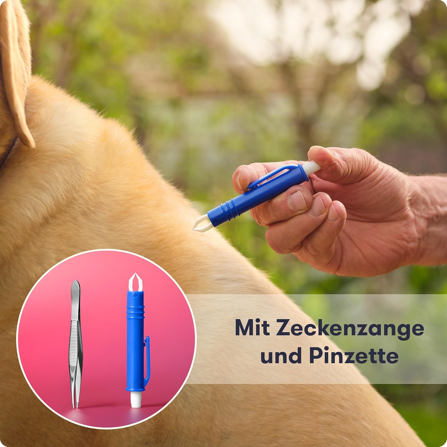 PURAHELP Erste-Hilfe-Set für Hunde und Katzen (51-teilig) – Erste-Hilfe-Erste-Hilfe-Tasche mit Zeckenpinzette, Pinzette & mehr – Notfallset für Hunde & Katzen – Hundeapotheken-Set – Erste-Hilfe-Notfallset Hund – Bild 4