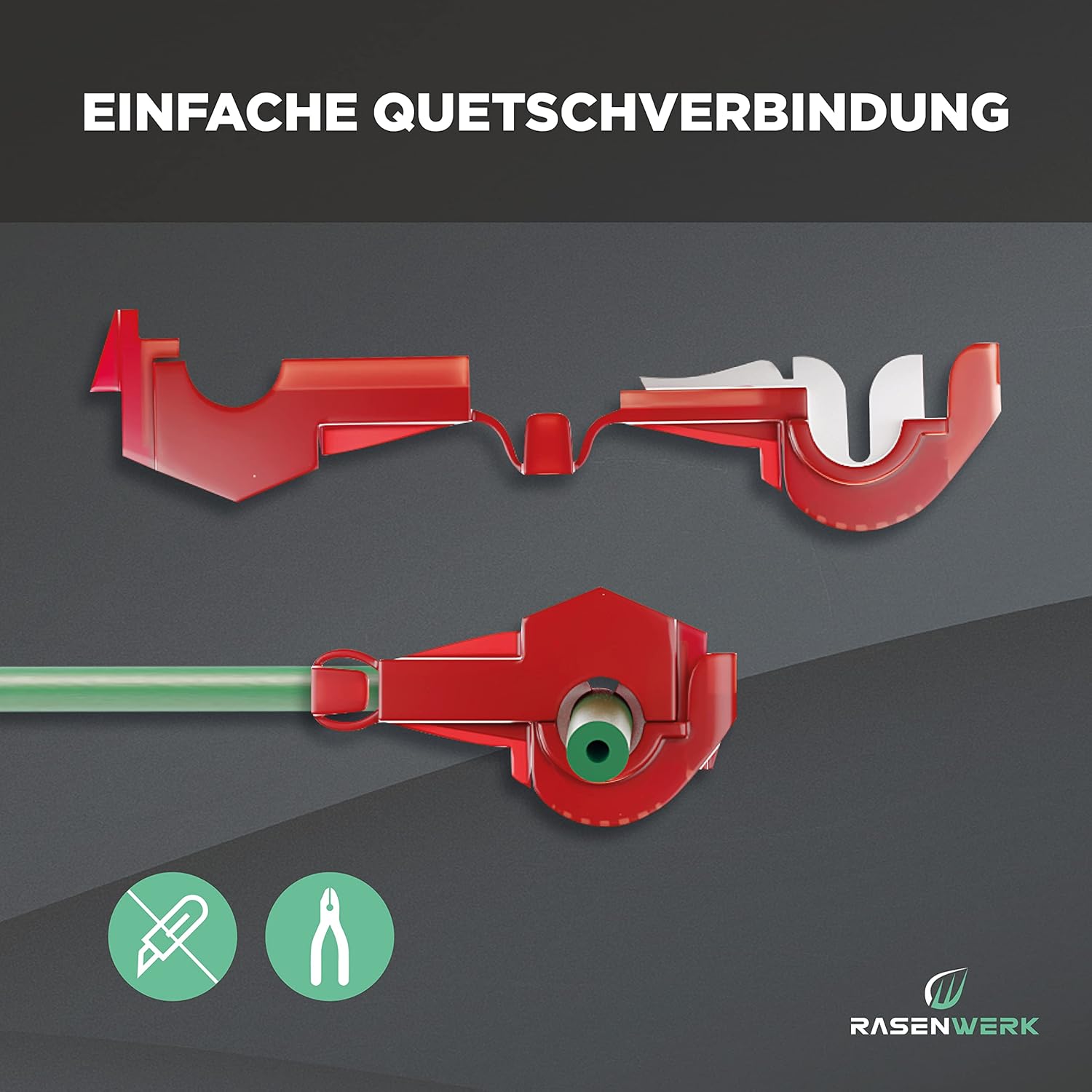 Anschlussklemmen für Mähroboter-Begrenzungskabel-Ladestation – T-Abzweigverbinder Abzweigklemmen Power Thief – kompatibel mit Gardena, Husqvarna, Worx, Yard Force – Rot – 3 Stück – Bild 4