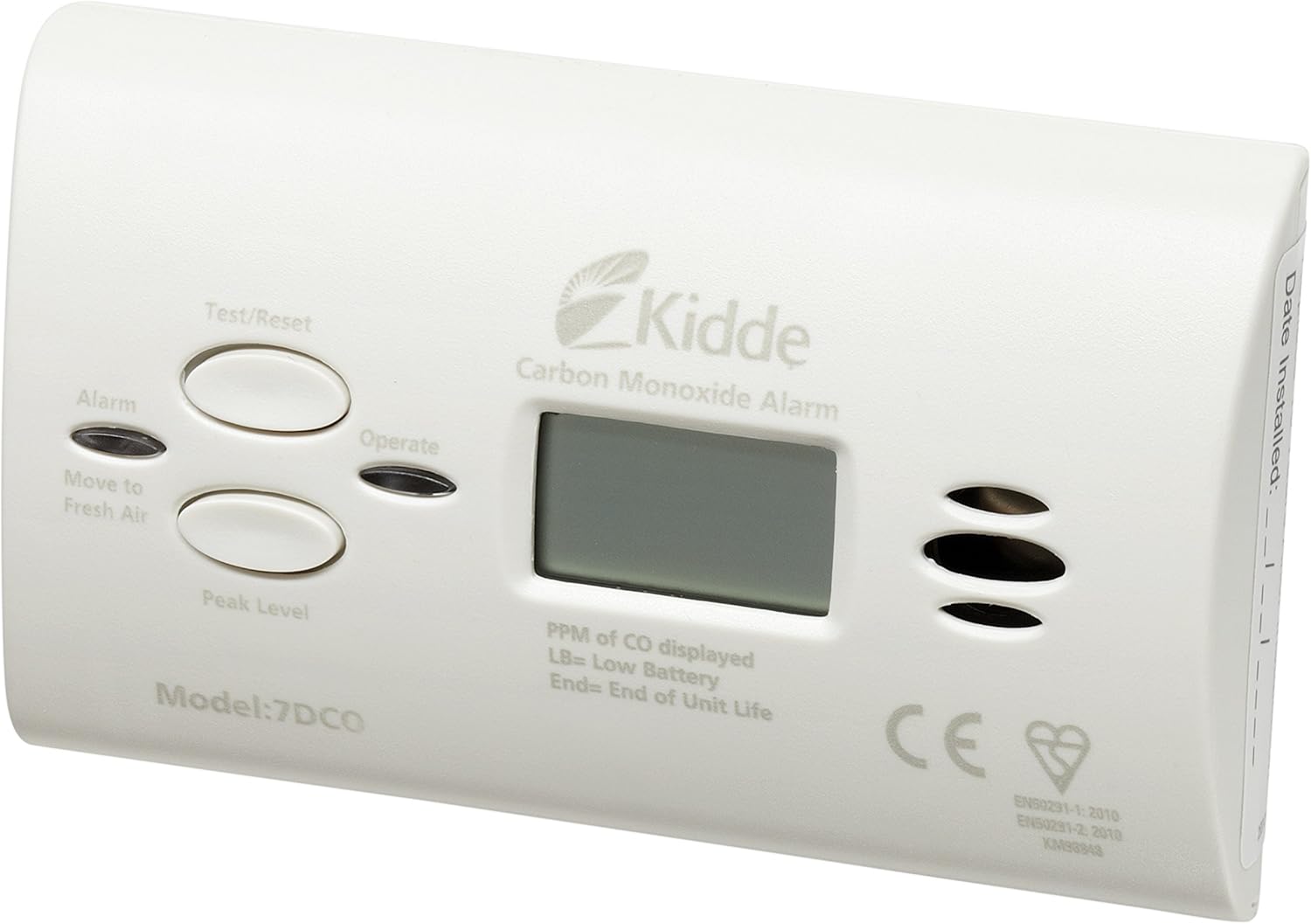 Kidde 7DCO Kohlenmonoxidmelder (austauschbare Batterien), Digitalanzeige, 10 Jahre Sensor und Garantie – Bild 4