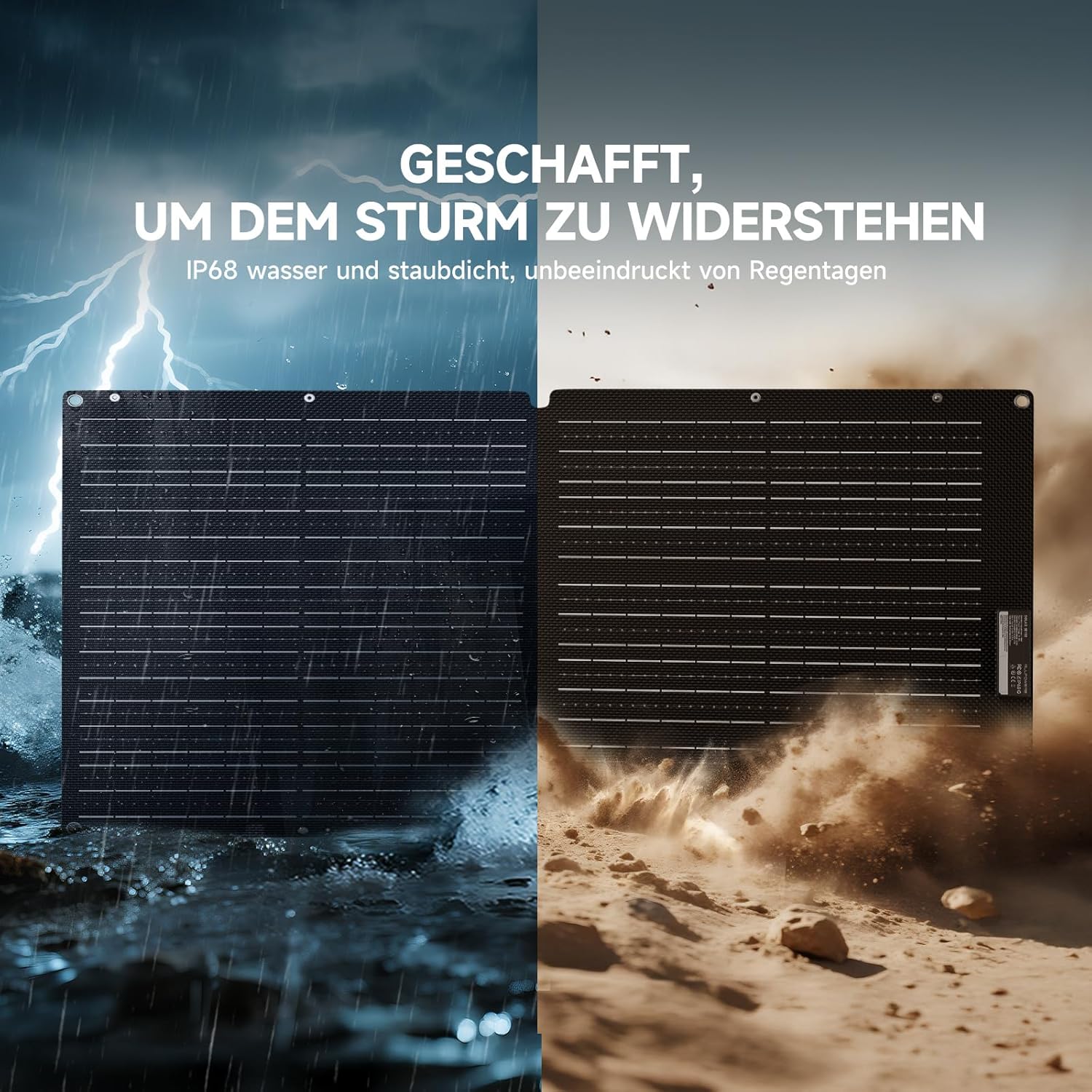ALLPOWERS faltbares Solarpanel 100 W, monokristalline Solarmodule für S300 R600 R1500 R2500 tragbares Kraftwerk, Solargenerator, Photovoltaikmodul, Solaranlage für Camping, Garten, Wohnmobil, Wohnmobil – Bild 5