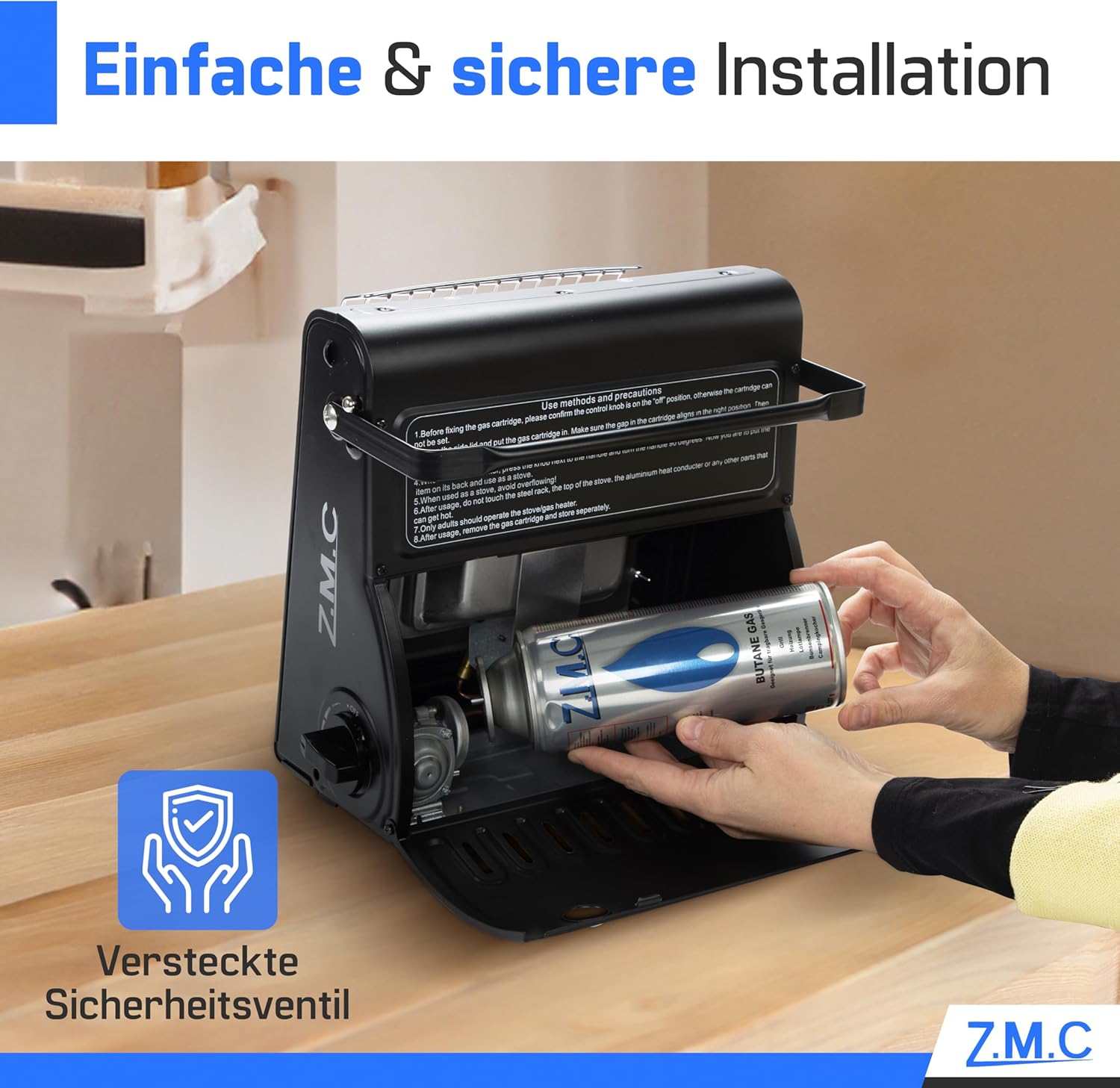 ZMC 28 x Butan-Gaskartuschen 227 g MSF-1a – Butangasflasche Campinggas mit Bajonettventil für Campingkocher, Gasheizung, Gasbrenner, Unkrautbrenner, Lötbrenner – hergestellt in Europa – Bild 9