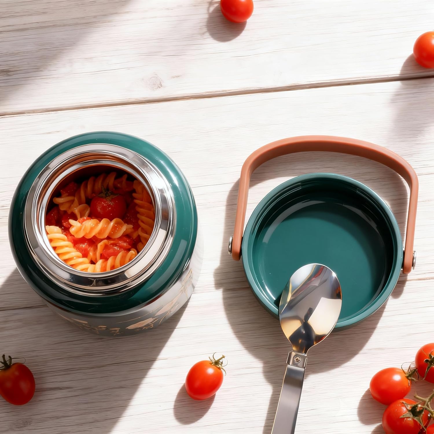 Thermobehälter für Lebensmittel 650 ml – Premium 316 Edelstahl Warmhaltebehälter mit Löffel – Auslaufsicherer Lunchtopf & Suppenbehälter to Go – Isolierte Lunchbox für Büro, Uni & Freizeit – Bild 8