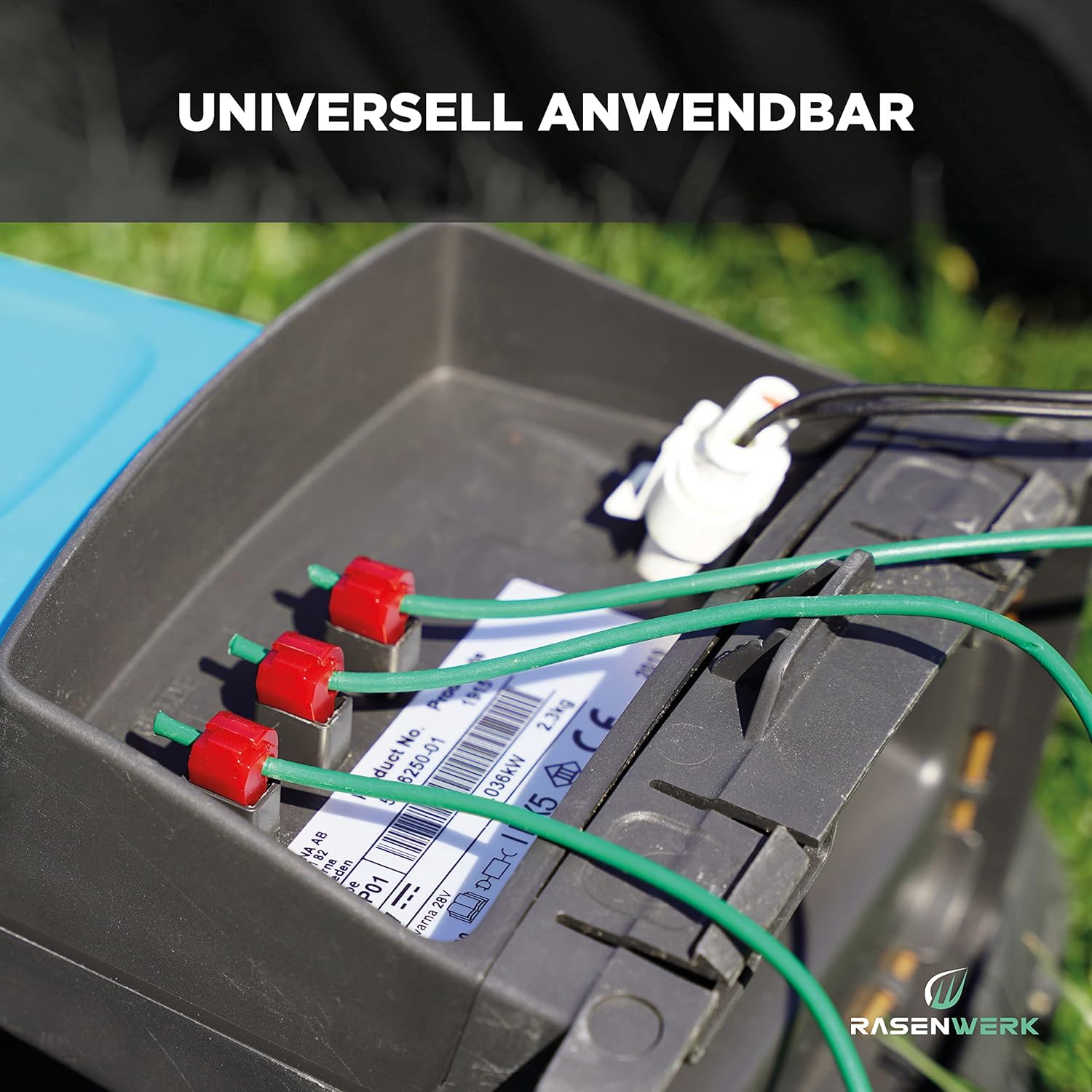 Anschlussklemmen für Mähroboter-Begrenzungskabel-Ladestation – T-Abzweigverbinder Abzweigklemmen Power Thief – kompatibel mit Gardena, Husqvarna, Worx, Yard Force – Rot – 3 Stück – Bild 7