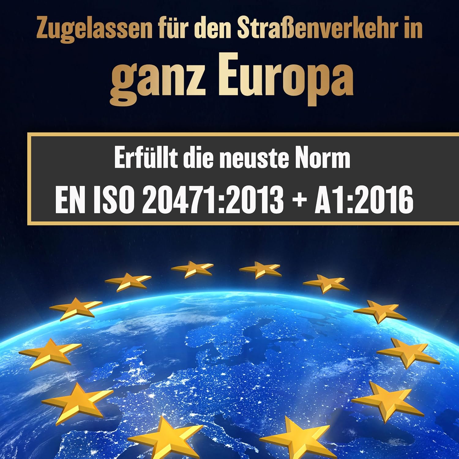 HELDENWERK Auto-Sicherheitsweste 2er-Set für Erwachsene, europaweit einsetzbar – Reflektierende Sicherheitswesten 2026 – Auto-Sicherheitsweste, Pannenweste, Autoweste – Bild 6