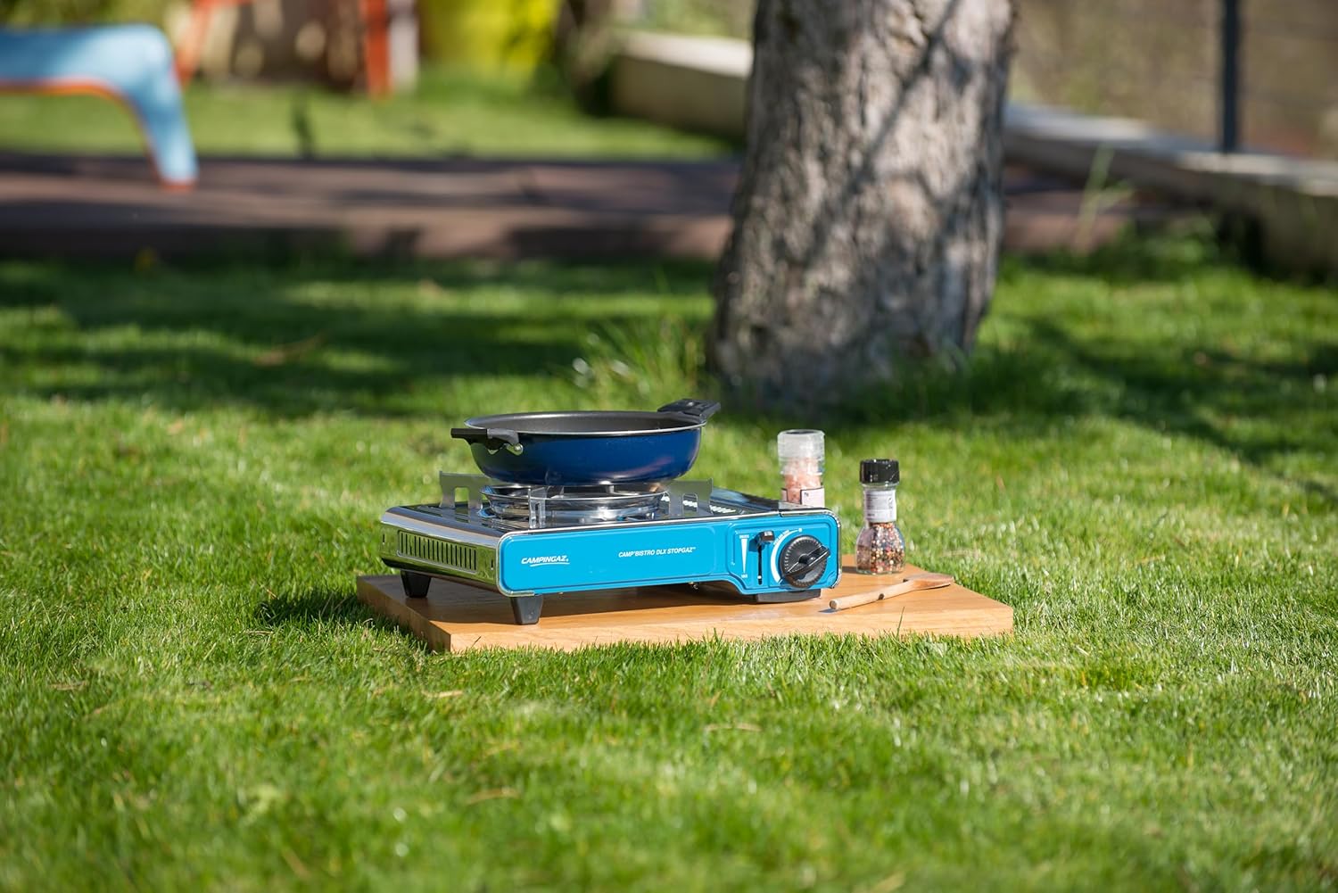Campingaz Camp'Bistro DLX Stopgaz Campingkocher, Blau – Bild 10