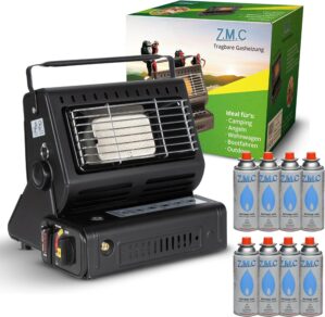 ZMC 2-in-1 tragbarer Keramik-Gashei...