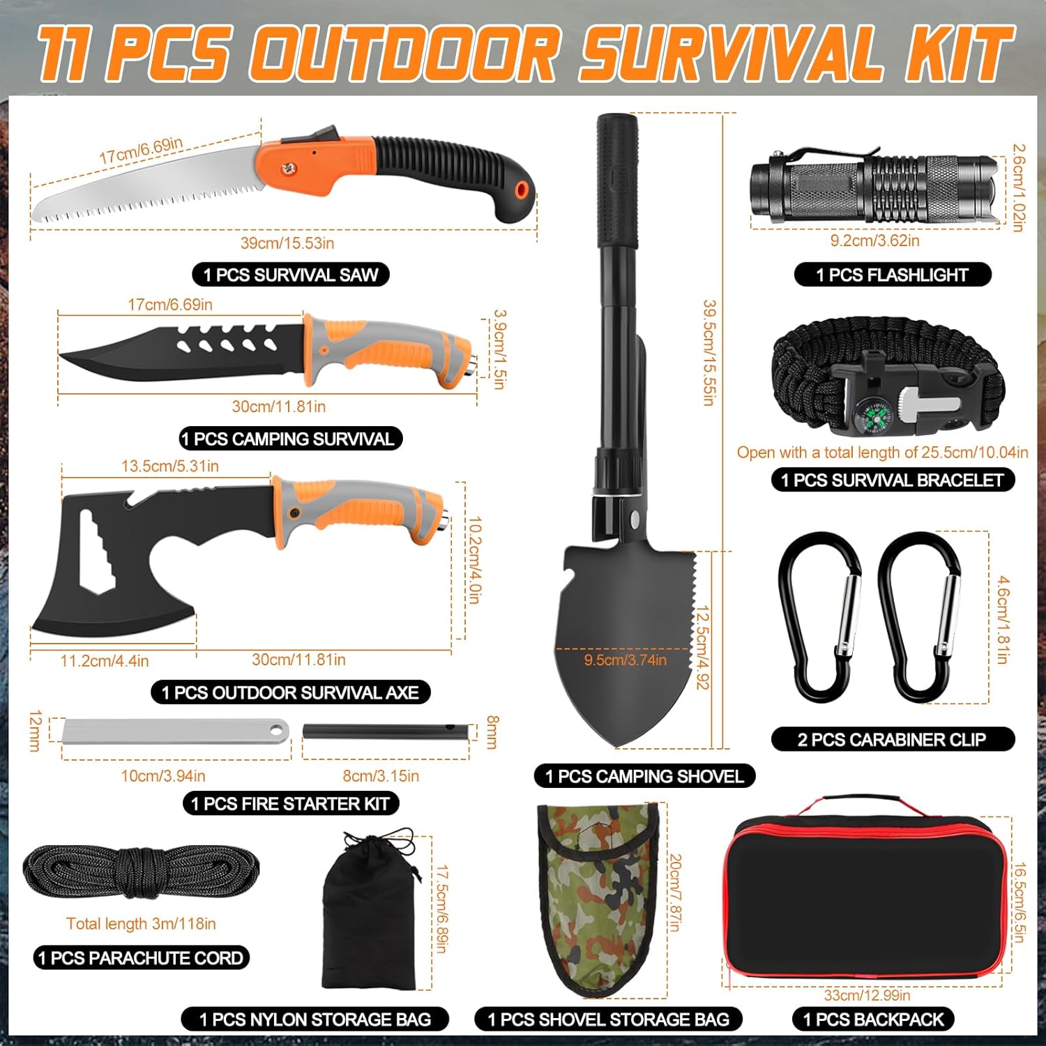 Outdoor-Messer-Survival-Set – Bild 2