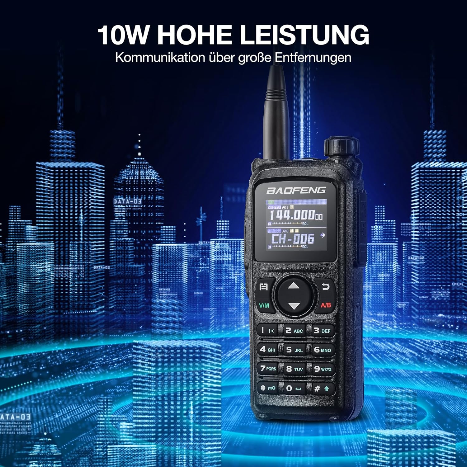 BAOFENG UV-28 Plus Amateurfunkgerät mit GPS-Navigation, APP-Programmierung, 10-W-Dualband-Funkgerät mit großer Reichweite und Frequenzkopie, 1000 Kanäle, 1,77-Zoll-Farbdisplay, 2200-mAh-Akku – Bild 5