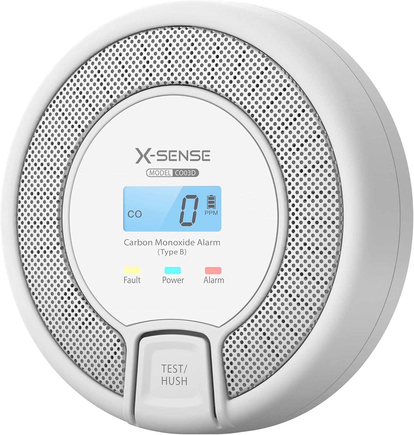 X-Sense CO03D Kohlenmonoxidmelder mit Digitalanzeige, CO-Detektor, präziser Sensor mit 10 Jahren Lebensdauer, austauschbare Batterie, zertifiziert nach EN 50291