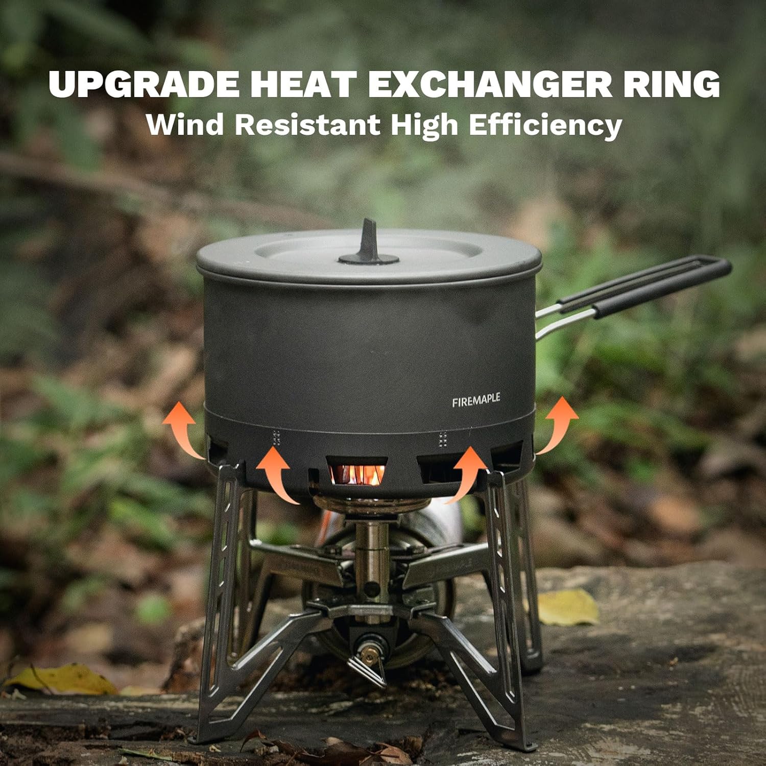 Fire-Maple Petrel Ramen 800 ml Aluminium-Campingtopf mit hitzebeständigem Griff, kompakt, leicht und tragbar für Wandern, Trekking und Kochen im Freien – Bild 3