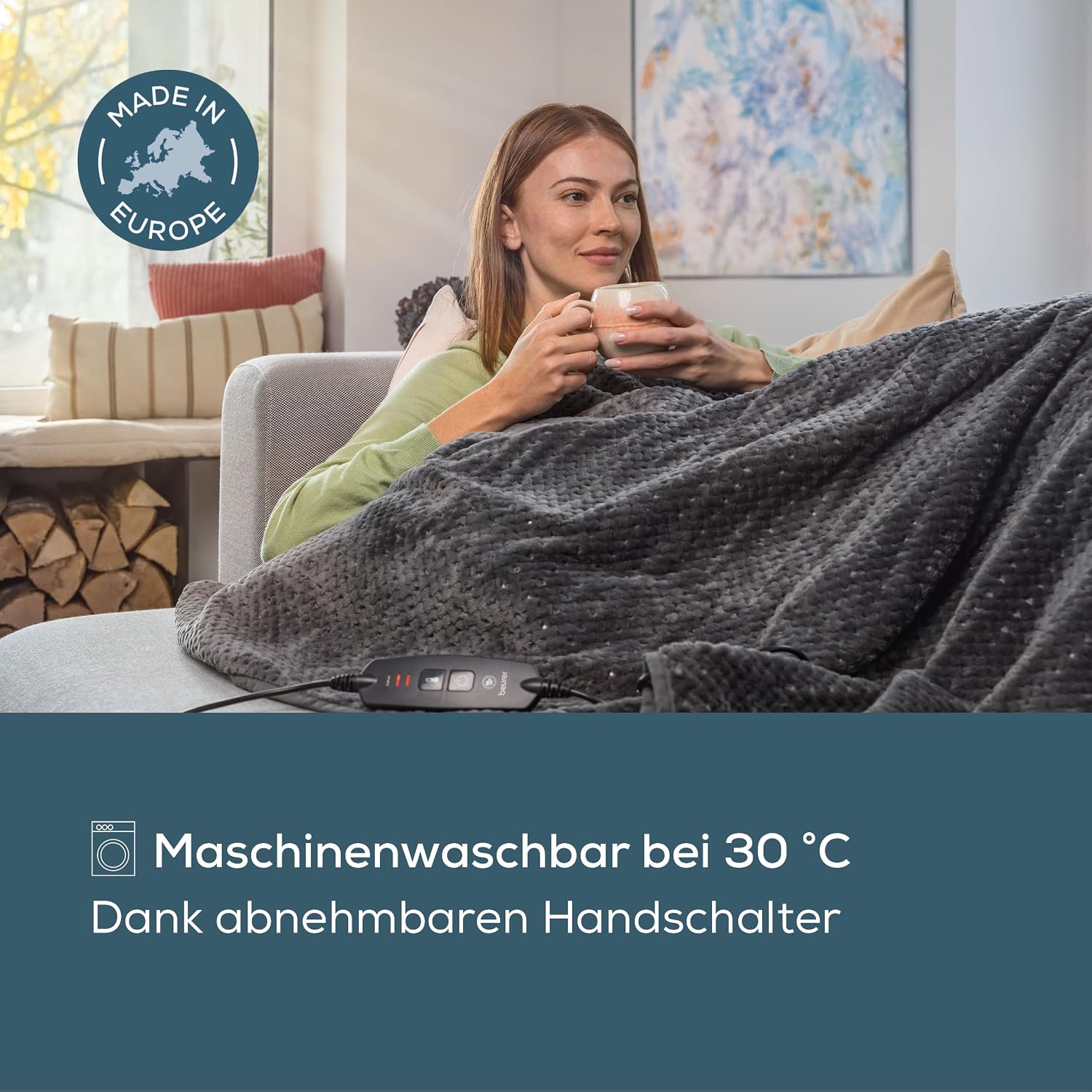 Beurer HD 65 Heizdecke, leichte Thermodecke aus weichem Material – Bild 3
