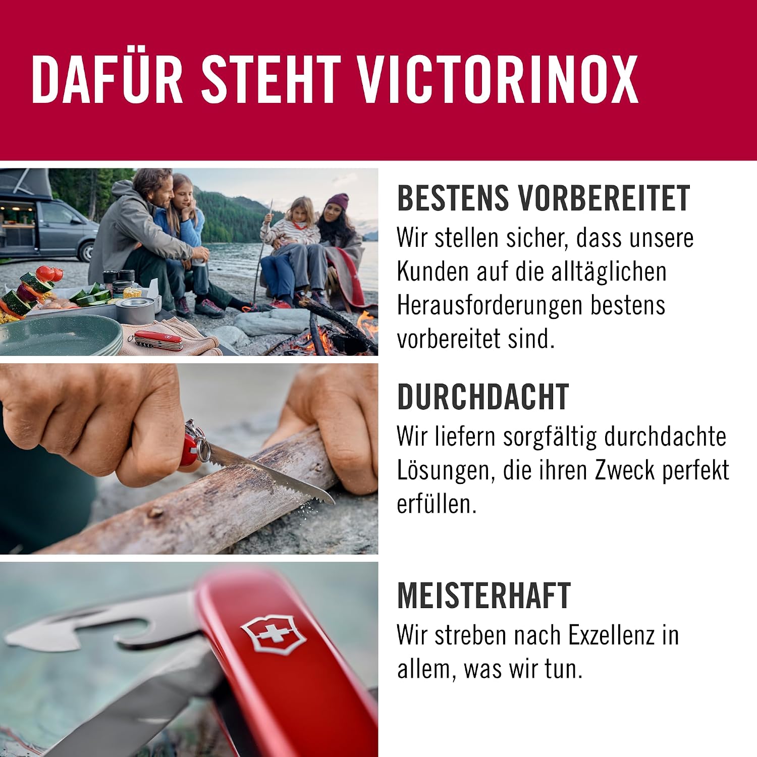 Victorinox Taschenmesser Huntsman, rot – Bild 6