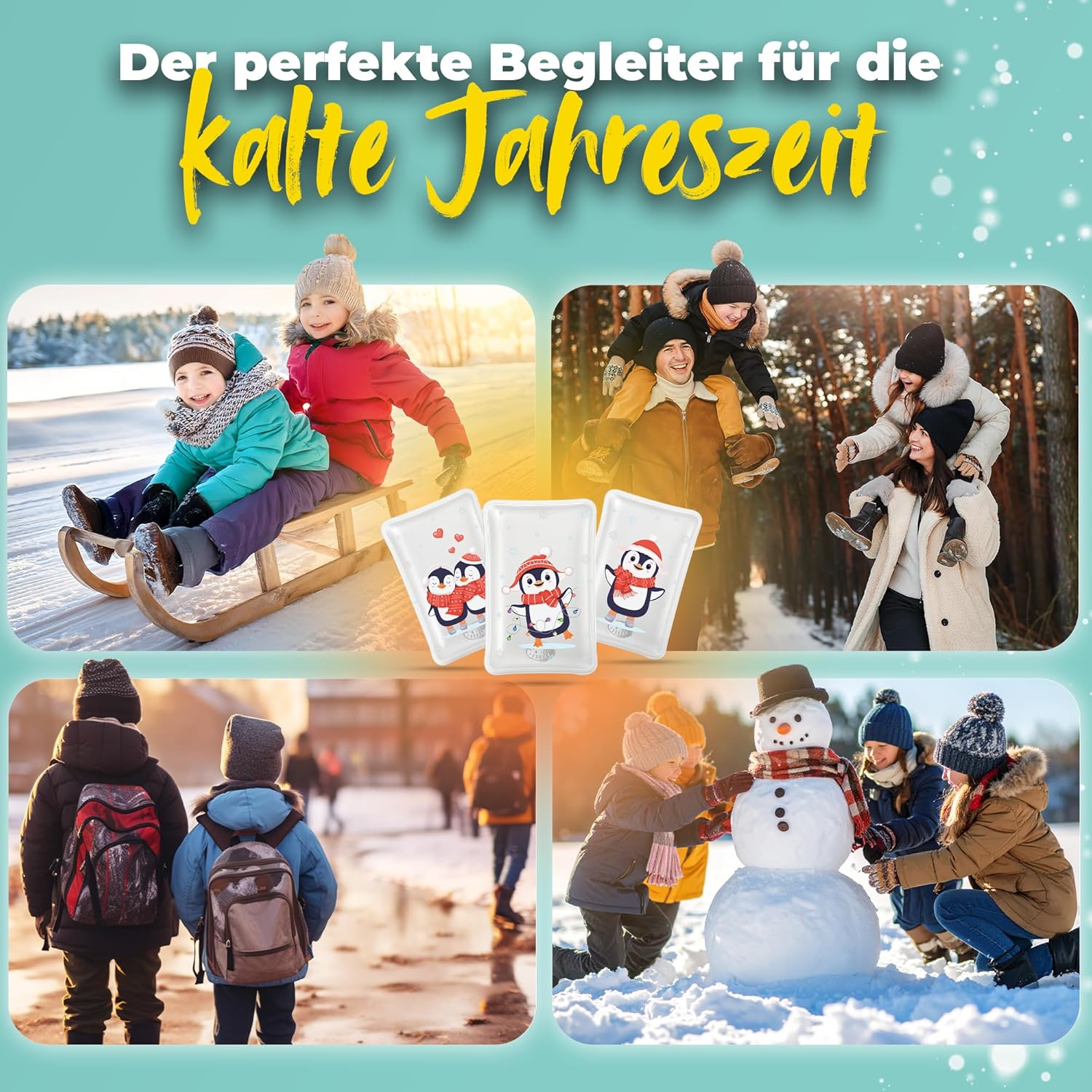 KIDVERSE Kinder Handwärmer 4er Set - Wiederverwendbare Taschenwärmer - Wohltuende Handwärmer zum Bücken - Wärmekissen Hände mit süßen Motiven - Taschenwärmer Kinder – Bild 3
