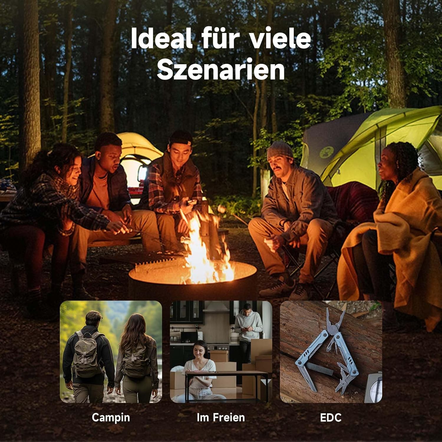 NexTool Multitool Mini Sailor S11 Pro, 12-in-1-Multitool, kompaktes EDC-Werkzeug mit verbesserten Materialien aus Edelstahl, Camping und Wandern für Heimwerker, Outdoor und Alltag, Geschenk für Männer, Handwerker und Abenteurer – Bild 8