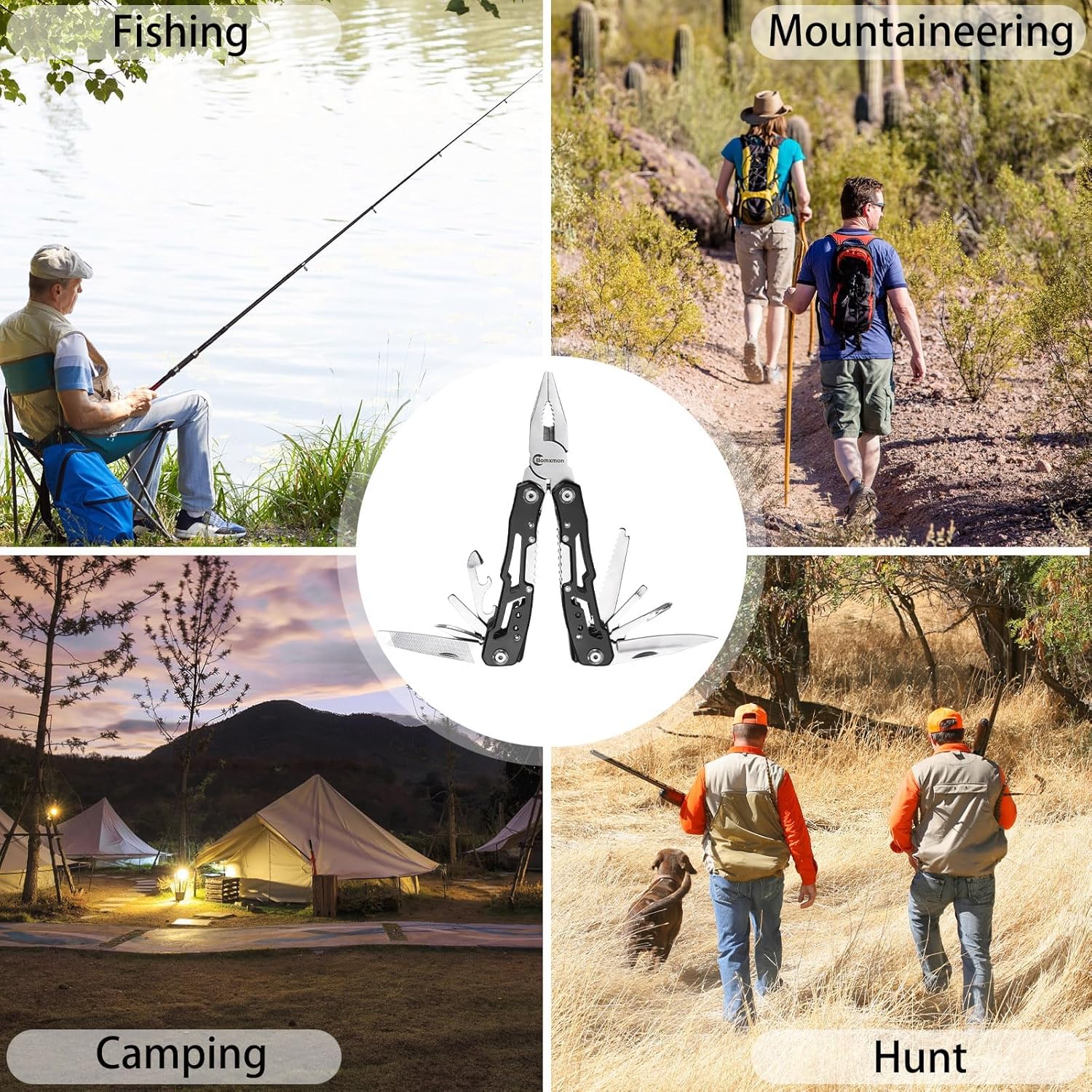 Multitool-Werkzeug mit Zange, 13-in-1-Zange, Schraubendreher, Messer, Säge usw., Multitool für Outdoor-Camping, Angeln, Outdoor-Mini-Werkzeug, ideale Geschenke für Damen und Herren – Bild 6