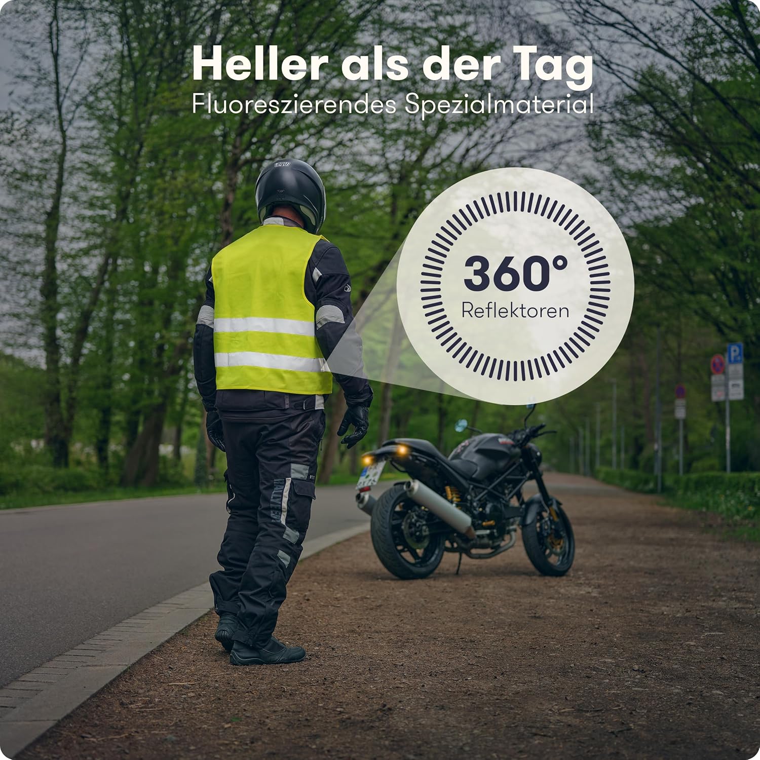 PURAHELP Motorrad-Erste-Hilfe-Set nach aktueller Norm 2026 DIN 13167 (StVO-konform) – inkl. Warnweste & Belüftungstuch – Motorrad-Verbandset 2026 Mini Small – Bild 4