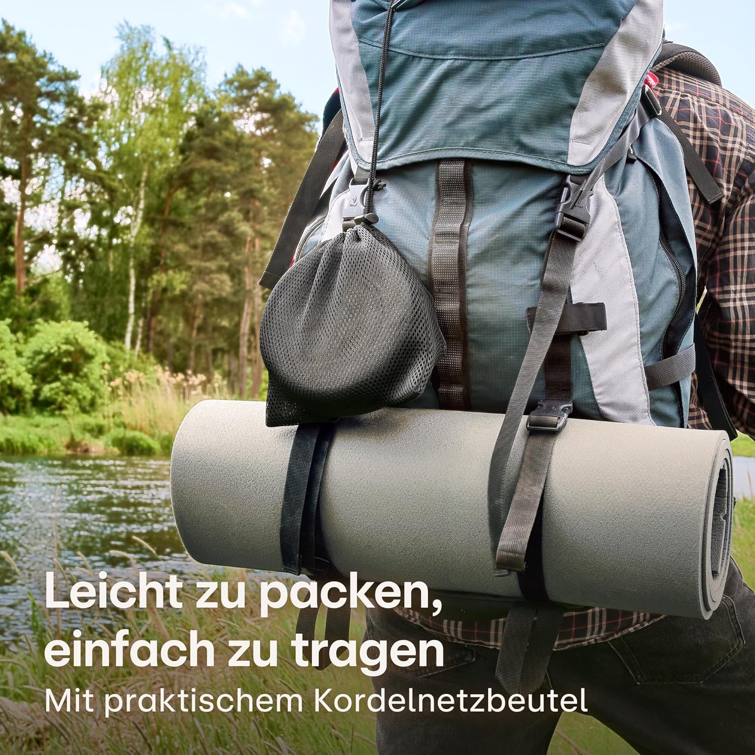 Praknu Camping-Wasserkocher-Set 1 L aus Edelstahl – ohne Strom – Wasserkocher, Tasse, Teesieb & Beutel – stapelbar – Feuer, Gasherd – hitzebeständiger Silikongriff – spülmaschinenfest – Bild 5