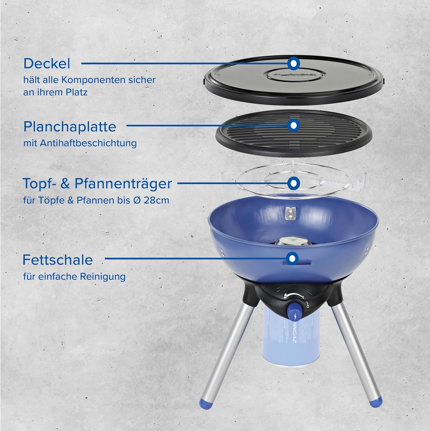 Campingaz - Grill-/Kochplatte - Party Grill 200 – Bild 6