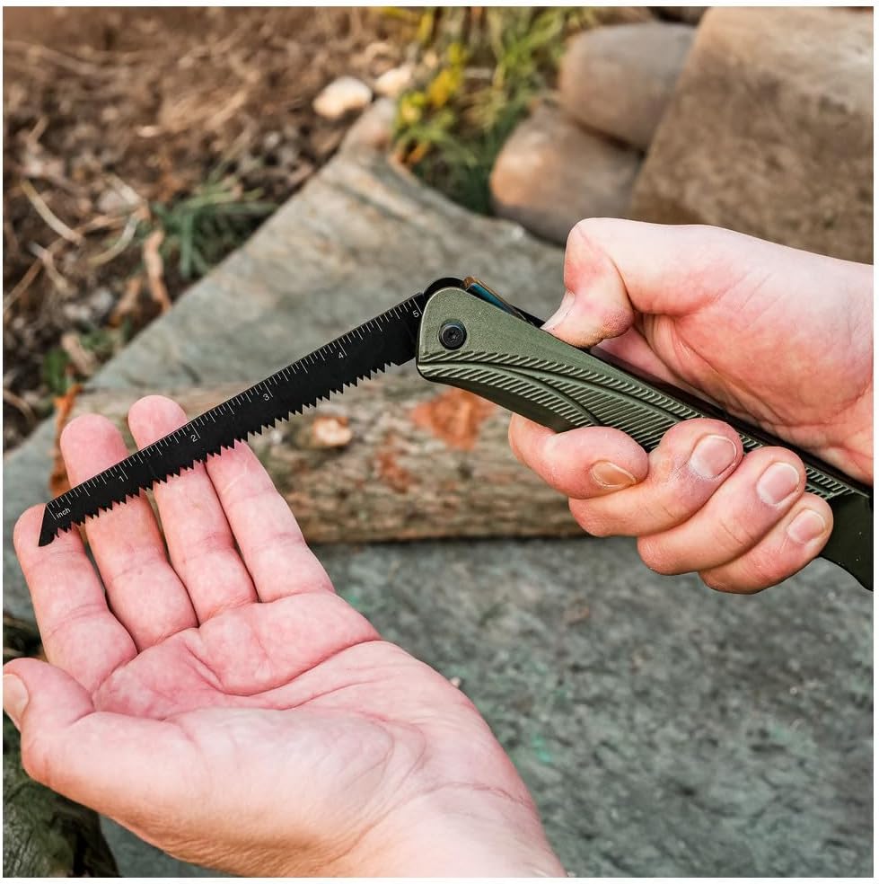 Dönges Multitool 18 Funktionen – Mit Axt, Feuerstein & Koffer – Kompaktes Survival-Tool für Outdoor, Bushcraft & Camping – Geschenk für echte Abenteurer – Bild 6