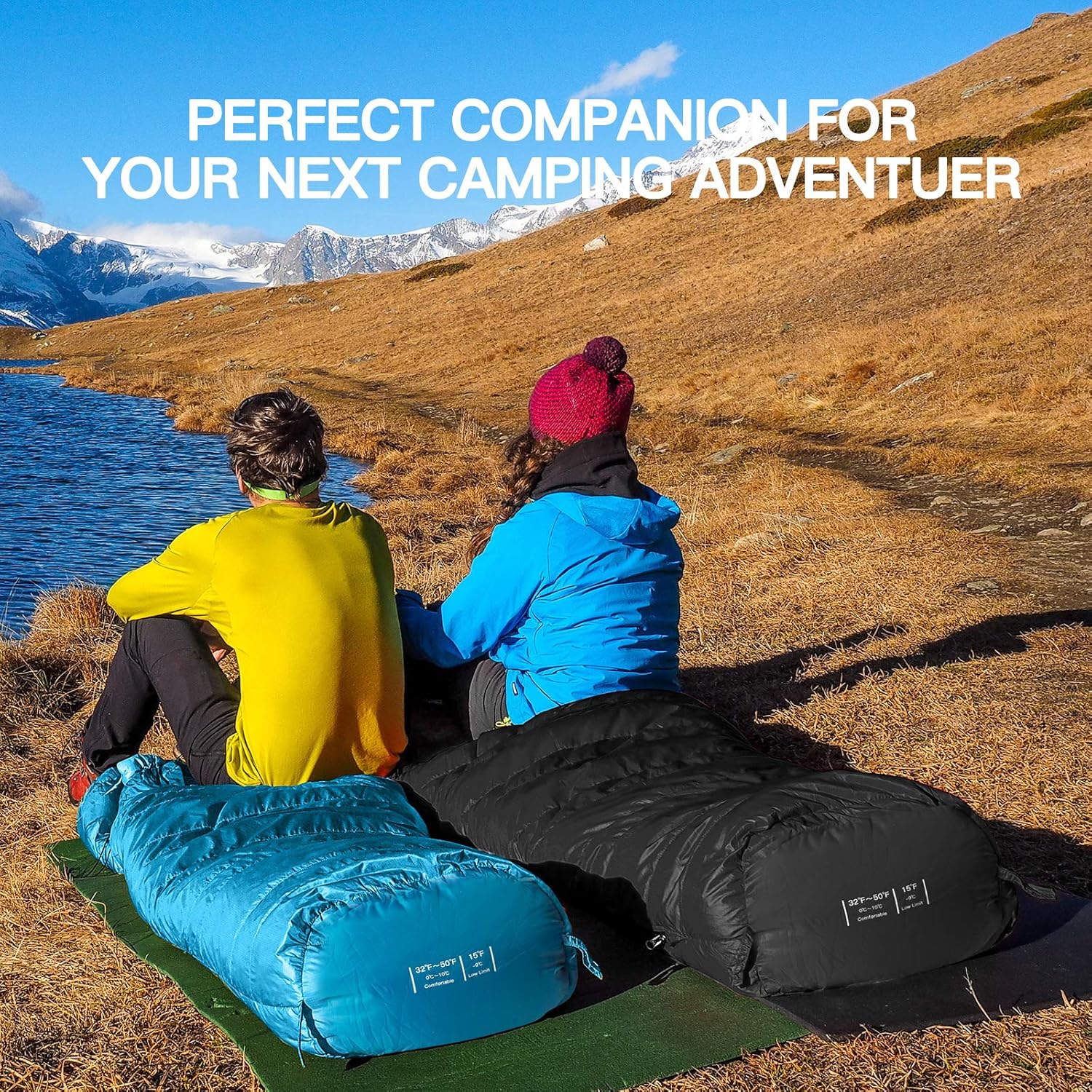 Bessport Schlafsack -10°C -15°C 4 Jahreszeiten Winter Mumienschlafsack Wasserabweisender Schlafsack für Reisen Camping Outdoor Camping oder Indoor – Bild 7