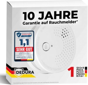 Rauchmelder mit 10 Jahren Garantie,...