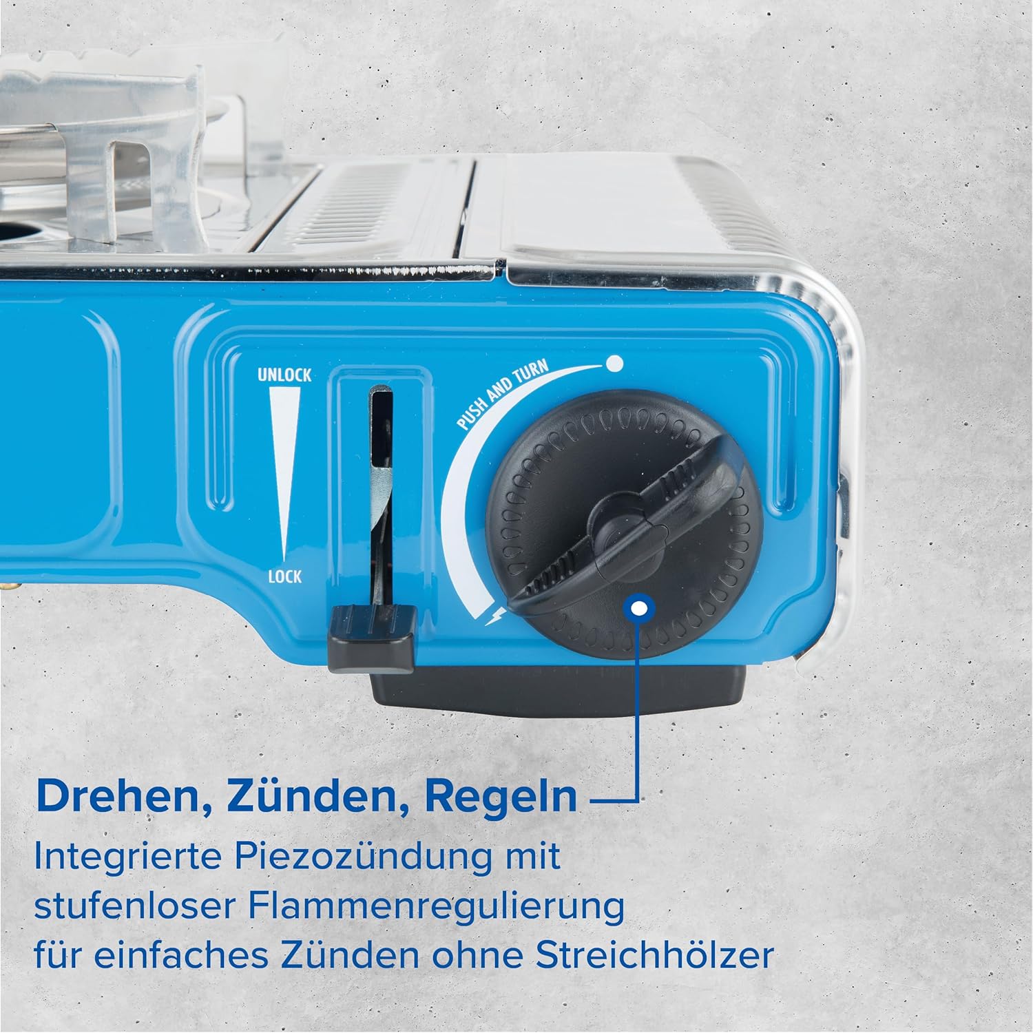 Campingaz Camp Bistro DLX, kompaktes Outdoor-Gas/Gaskartuschen/Campingkocher, Camp Bistro DLX, 1 Glühbirne, 2200 Watt, mit Überhitzungsschutz und Tragetasche – Bild 8