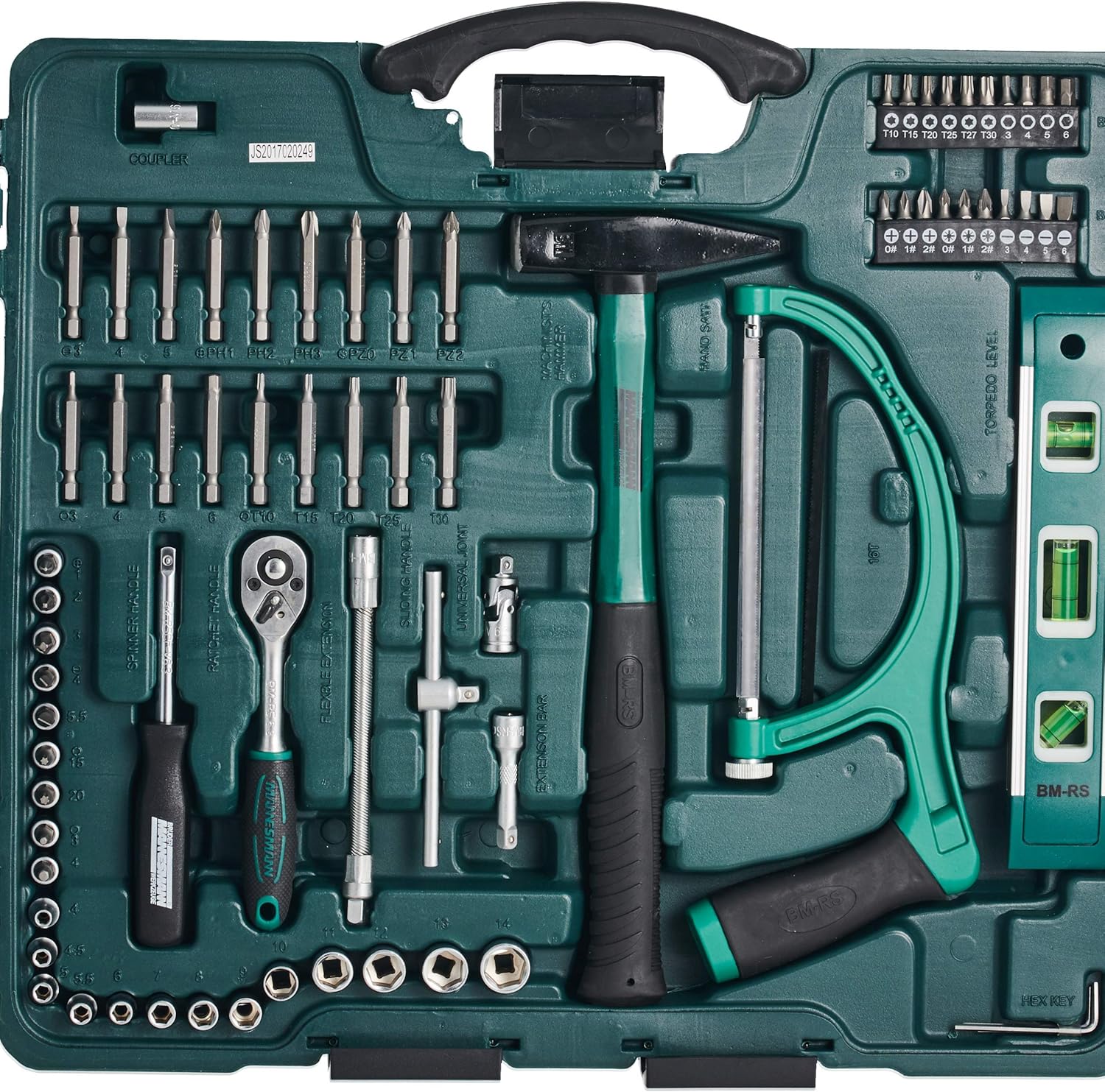 Mannesmann M29085 89-teiliger Premium-Universal- und Haushaltswerkzeugkoffer – Bild 3