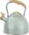 3 Liter Wasserkocher Retro Teekessel, Pfeifkessel, Induktion Pfeifkessel aus Edelstahl für Gasherd, Induktionsherd, Wasserkocher für Gasherde und Induktion