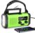 Notfallradio AM/FM mit Kurbel und Solarpanel | 10000 mAh Powerbank • USB-C • LED-Taschenlampe • SOS-Alarm • Grün